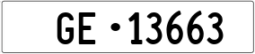 Trailer License Plate